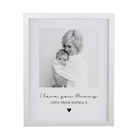 Personalised Heart Photo Upload Framed Prints: 10 - Framed Prints By Gift Moments