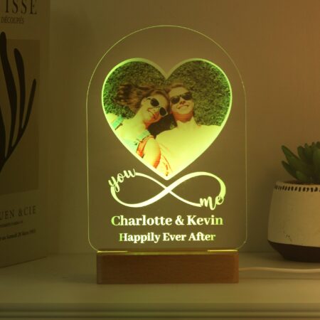 Personalised Heart Photo Upload LED Light: 4 - LED Lighting By Gift Moments