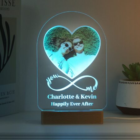 Personalised Heart Photo Upload LED Light: 6 - LED Lighting By Gift Moments