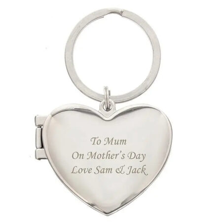 Personalised Heart Photoframe Keyring: 5 - Keyrings By Gift Moments