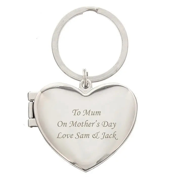 Personalised Heart Photoframe Keyring: 5 - Keyrings By Gift Moments