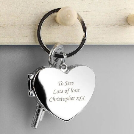 Personalised Heart Photoframe Keyring: 1 - Keyrings By Gift Moments
