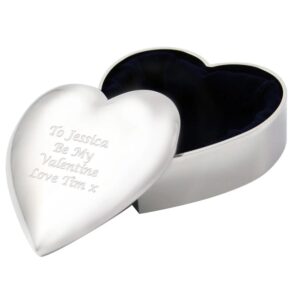 Personalised Heart Trinket Box: 3 - Trinket Boxes By Gift Moments