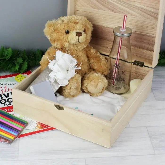 Personalised Hessian Friends Large Wooden Keepsake Box: 3 - Keepsake Boxes By Gift Moments