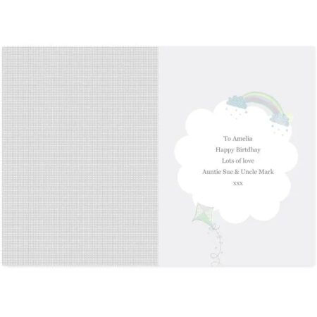 Personalised Hessian Giraffe & Elephant Card: 4 - Greeting Cards By Gift Moments