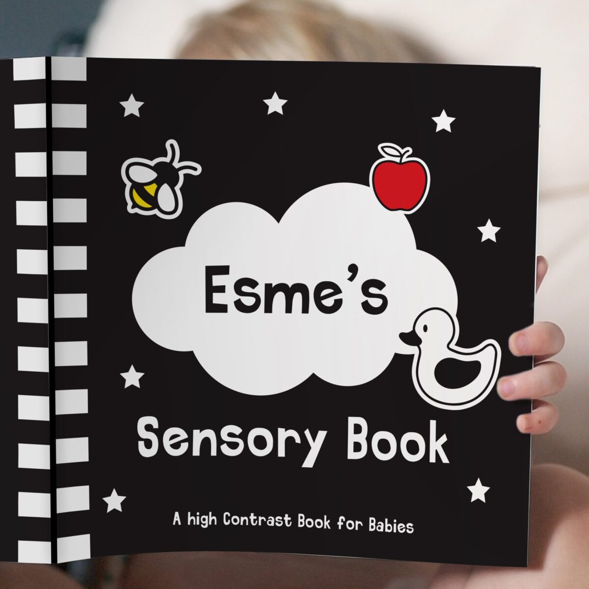 Personalised High Contrast Sensory Baby Book: 6 - Books By Gift Moments