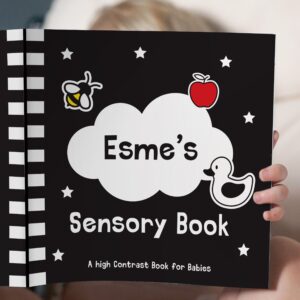 Personalised High Contrast Sensory Baby Book: 6 - Books By Gift Moments