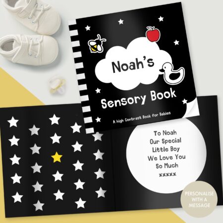 Personalised High Contrast Sensory Baby Book: 7 - Books By Gift Moments