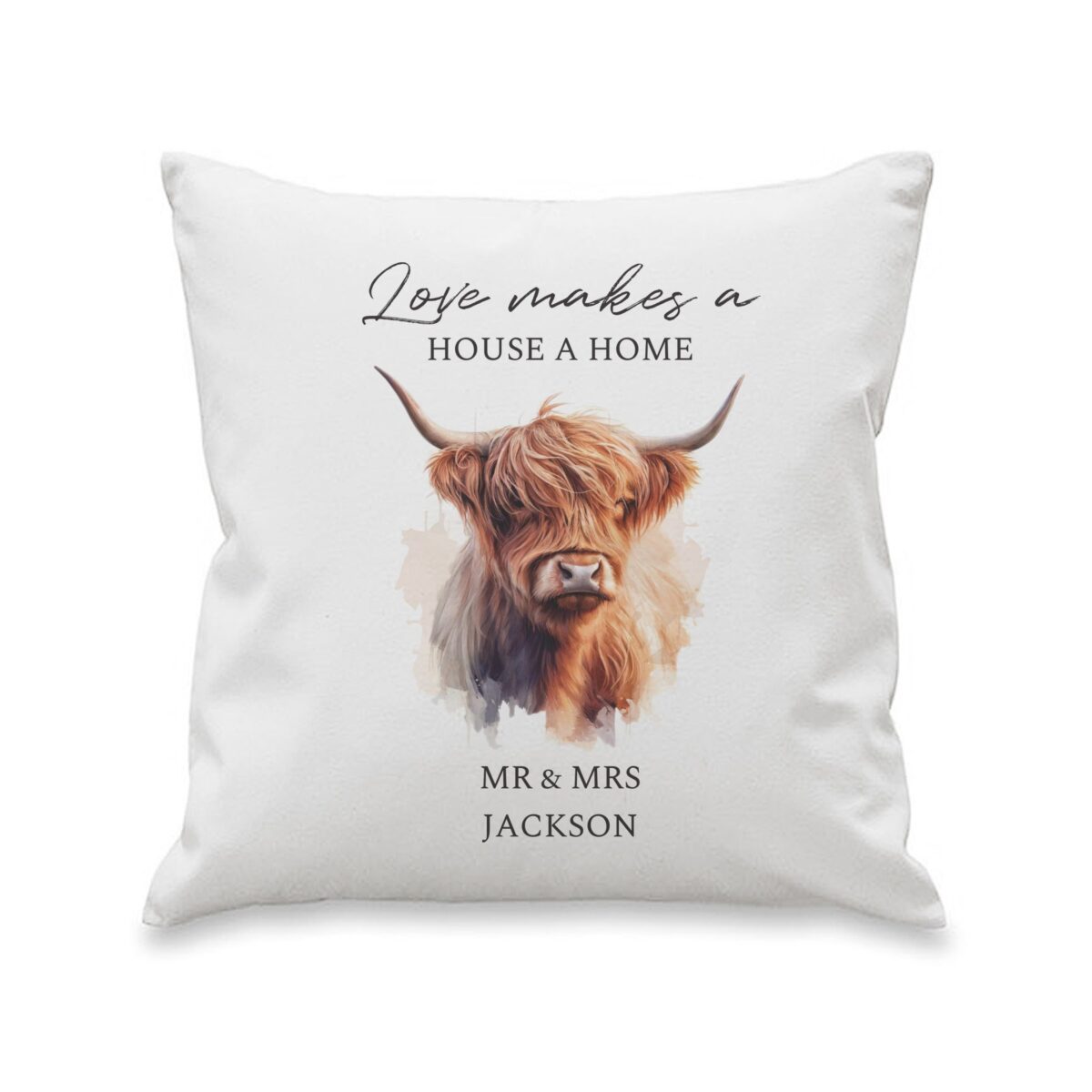 Personalised Highland Cow Cushion: 5 - Cushions By Gift Moments