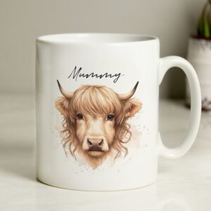 Personalised Highland Cow Mug - Female: 4 - Mugs By Gift Moments