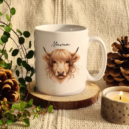 Personalised Highland Cow Mug - Female: 2 - Mugs By Gift Moments