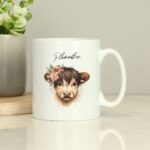 Personalised Highland Cow Mug - Girl: 1 - Mugs By Gift Moments