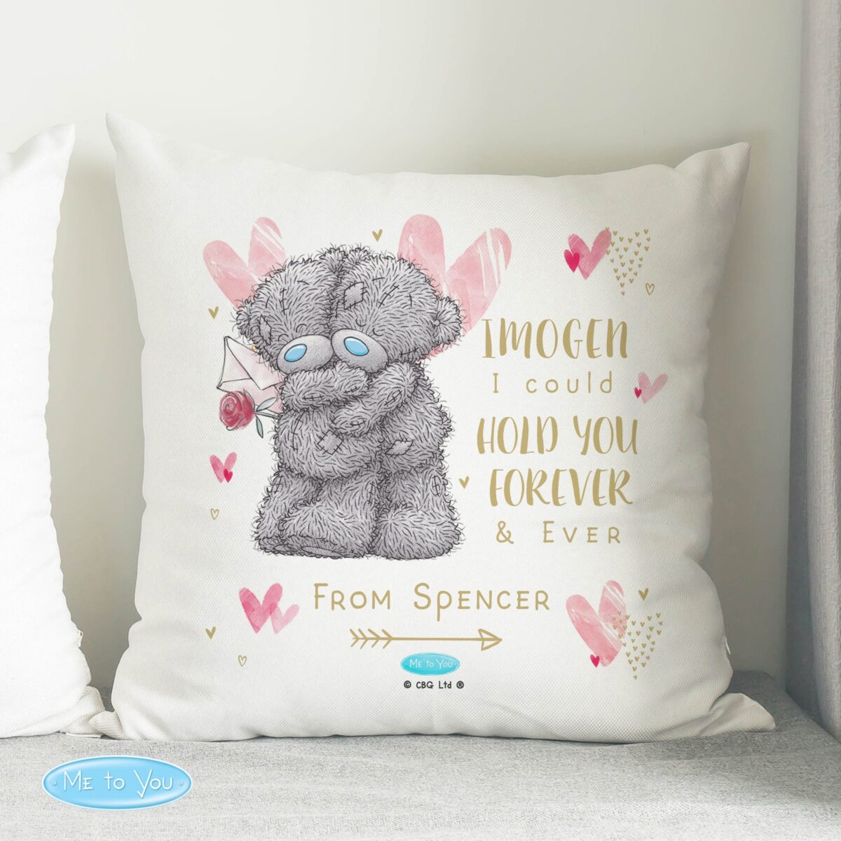 Personalised Me To You Hold You Forever Cushion: 2 - Cushions
