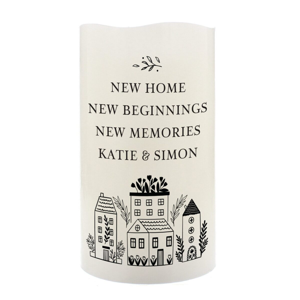 Personalised HOME LED Candle: 5 - LED Lighting By Gift Moments