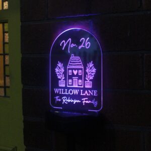 Personalised Home Outdoor Solar Light: 5 - Solar Lights By Gift Moments