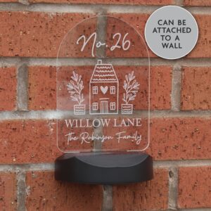 Personalised Home Outdoor Solar Light: 2 - Solar Lights By Gift Moments