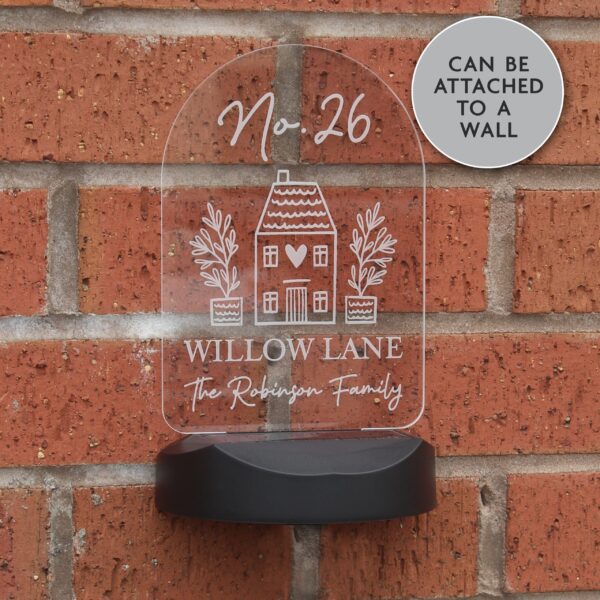 Personalised Home Outdoor Solar Light: 2 - Solar Lights By Gift Moments