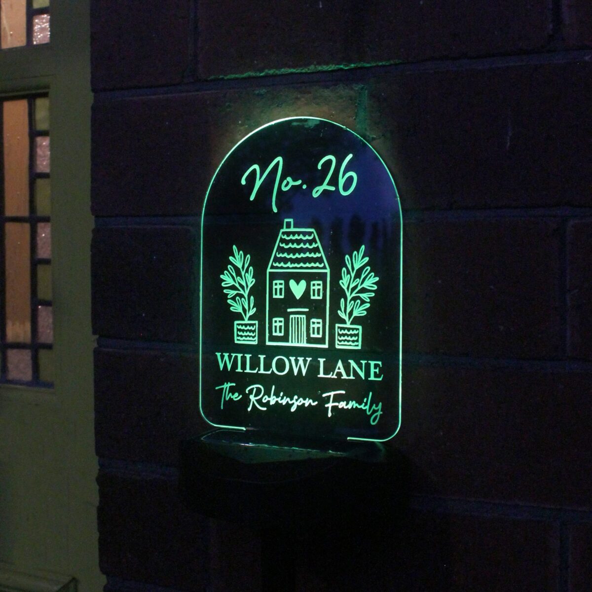 Personalised Home Outdoor Solar Light: 9 - Solar Lights By Gift Moments