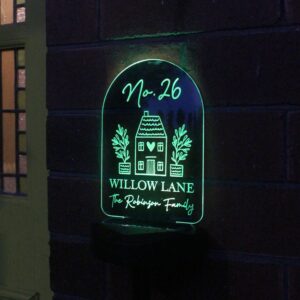 Personalised Home Outdoor Solar Light: 9 - Solar Lights By Gift Moments