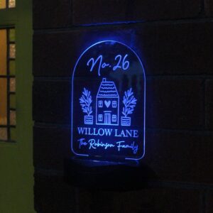 Personalised Home Outdoor Solar Light: 7 - Solar Lights By Gift Moments
