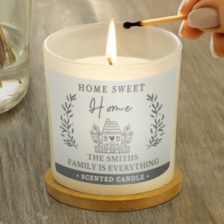 Personalised HOME Scented Jar Candle: 3 - Candles By Gift Moments