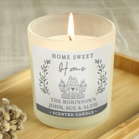 Personalised HOME Scented Jar Candle: 4 - Candles By Gift Moments