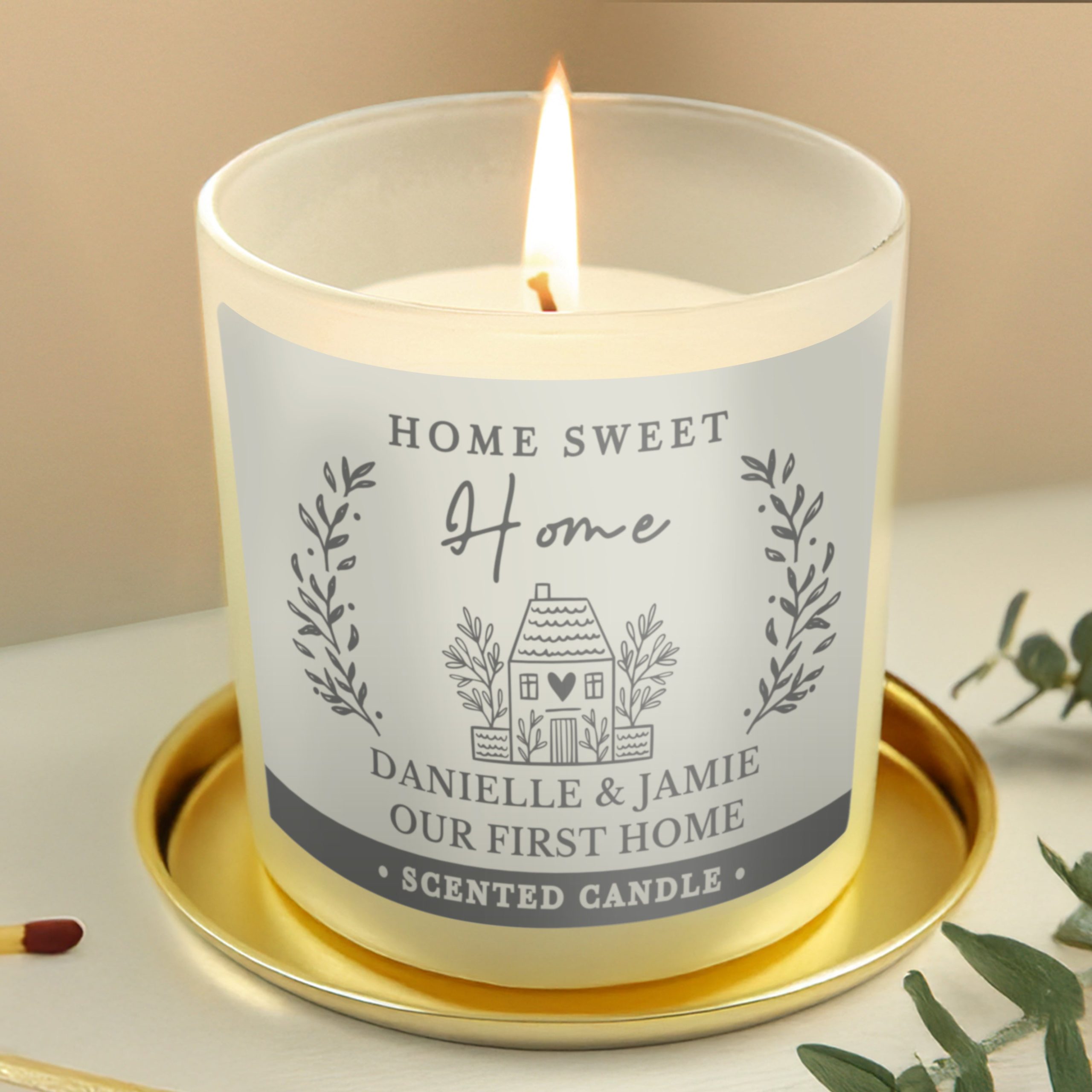 Personalised HOME Scented Jar Candle: 1 - Candles By Gift Moments