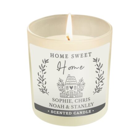 Personalised HOME Scented Jar Candle: 5 - Candles By Gift Moments