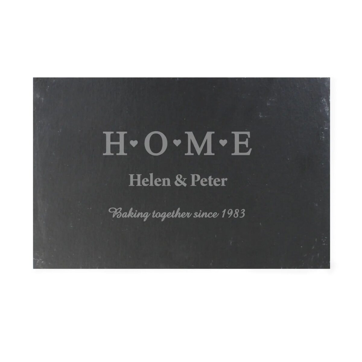 Personalised HOME Slate Rectangle Placemat: 4 - Placemats By Gift Moments
