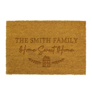 Personalised Home Sweet Home Rectangle Indoor Doormat: 5 - Doormats By Gift Moments