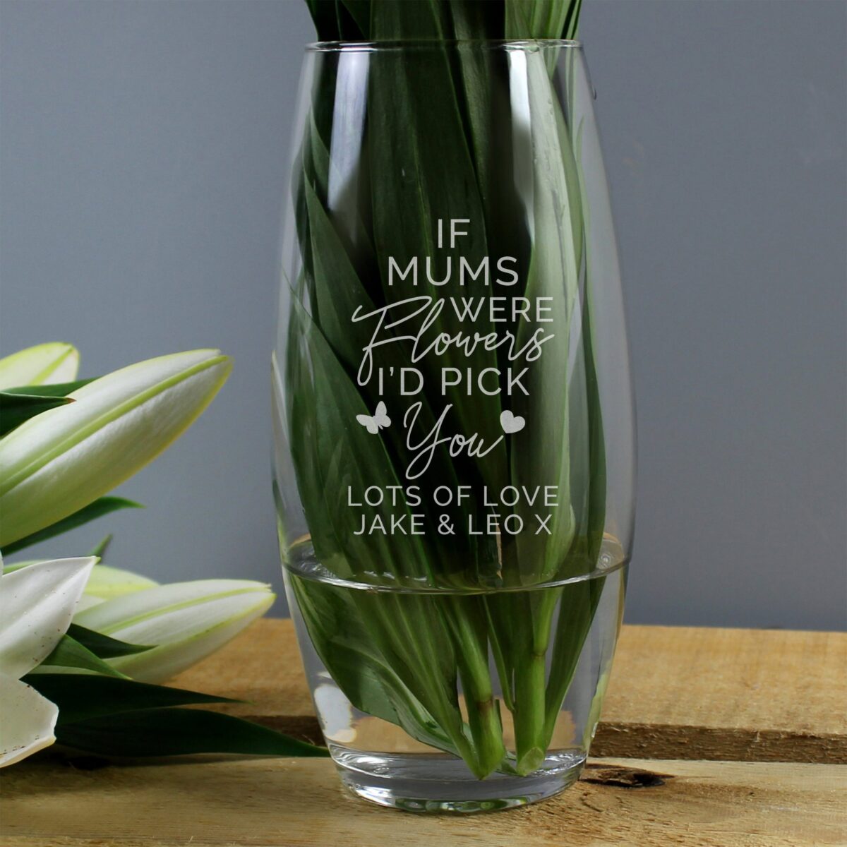 Personalised I’d Pick You Bullet Vase: 2 - Vases By Gift Moments