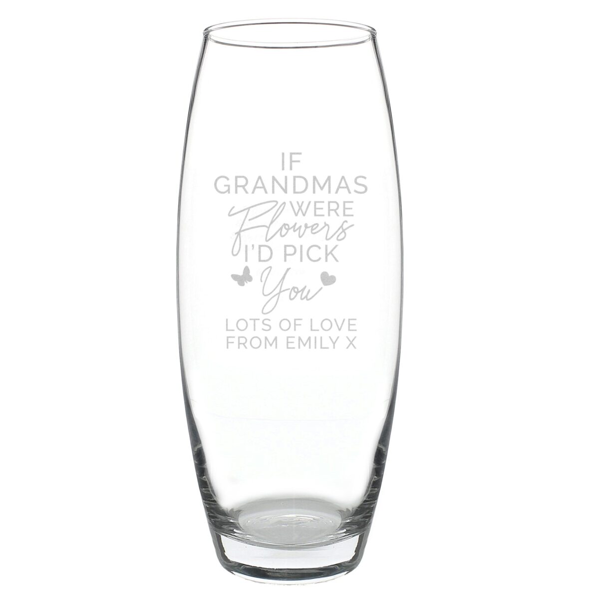 Personalised I’d Pick You Bullet Vase: 3 - Vases By Gift Moments