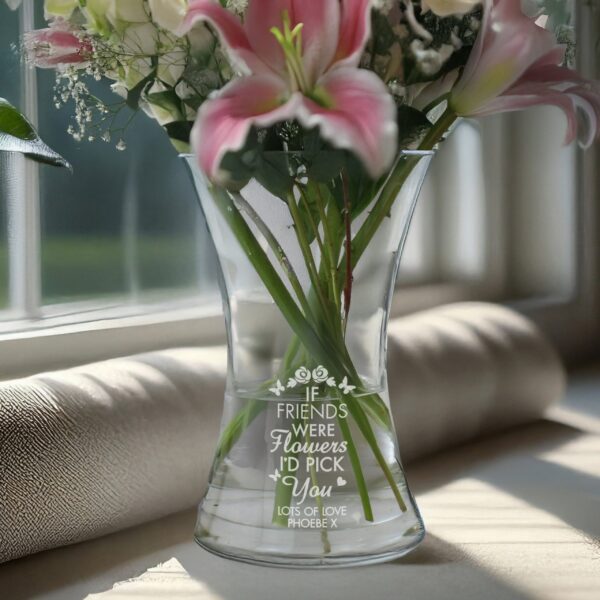 Personalised I’d Pick You Glass Vase: 2 - Vases By Gift Moments