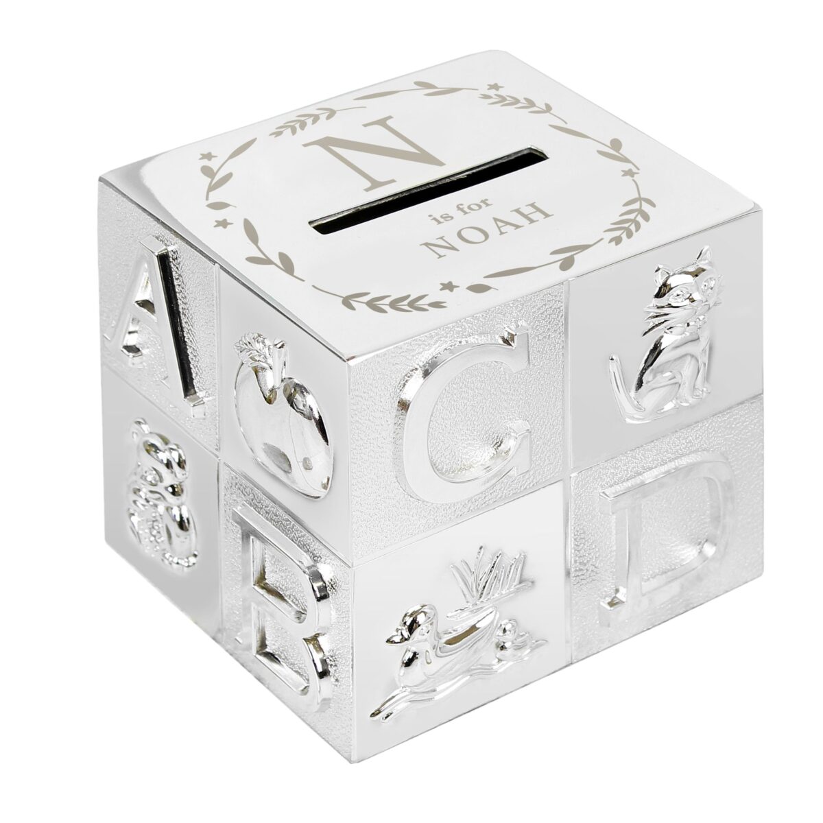 Personalised Initial ABC Money Box: 5 - Money Boxes By Gift Moments