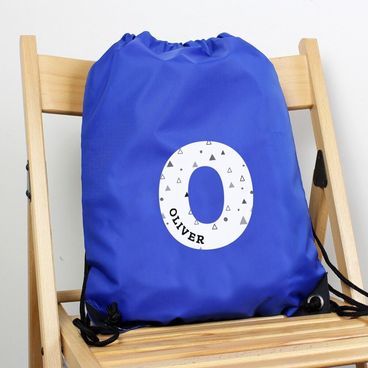 Personalised Initial Blue Kit Bag: 3 - Kids Bags By Gift Moments