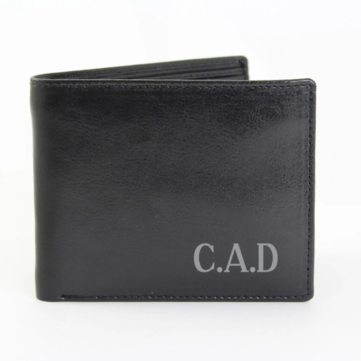 Personalised Initial Leather Wallet: 2 - Wallets & Money Clips By Gift Moments