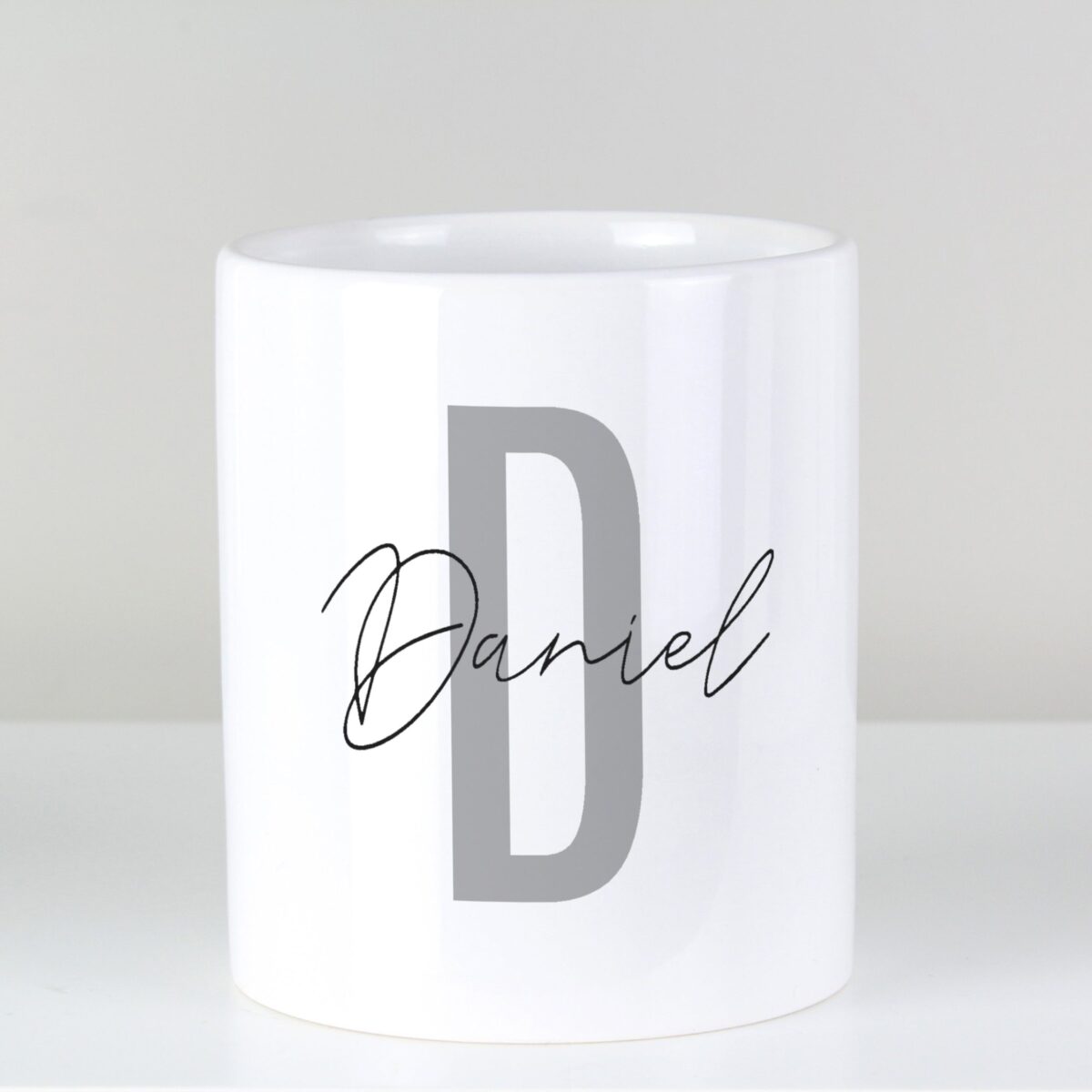 Personalised initial name ceramic storage pot