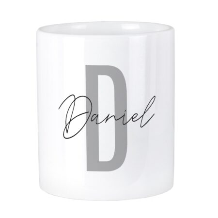 Personalised initial name ceramic storage pot