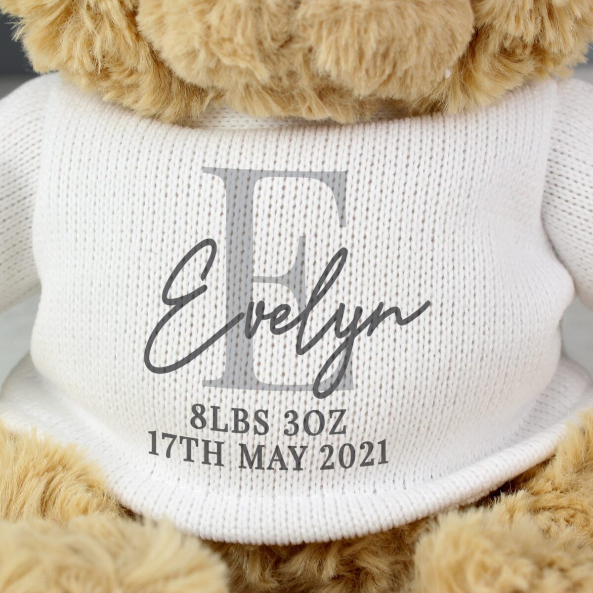 Personalised initial teddy bear