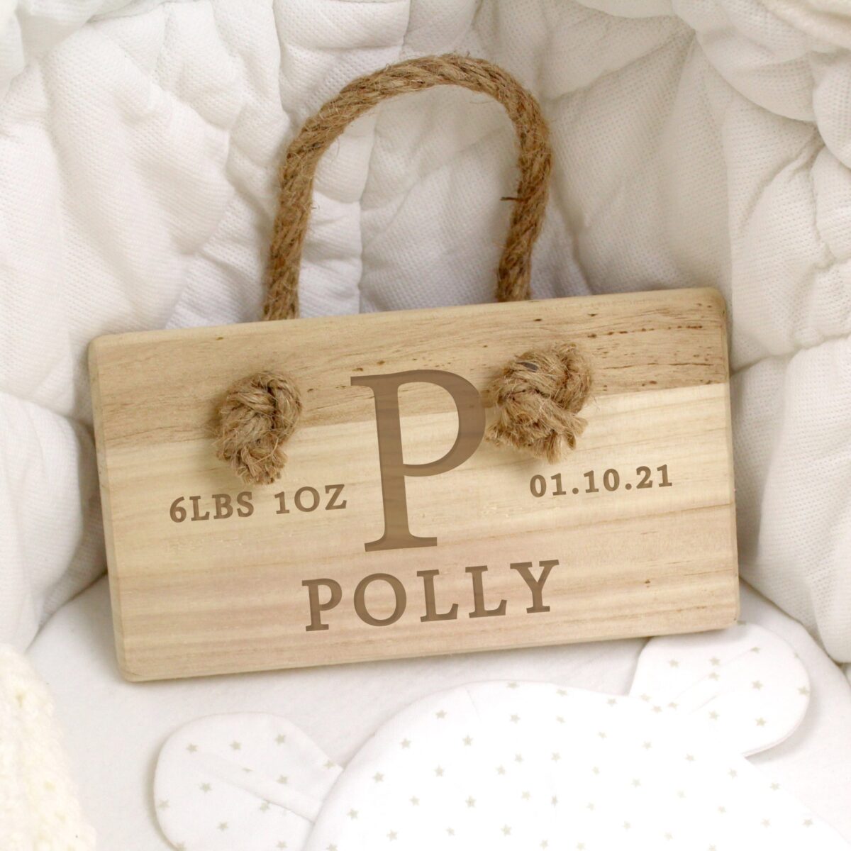 Personalised Initial Wooden Sign: 1 - Signs & Plaques By Gift Moments