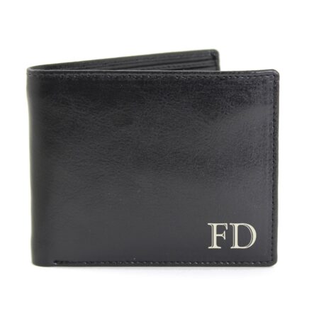Personalised Initials Leather Wallet: 3 - Wallets & Money Clips By Gift Moments
