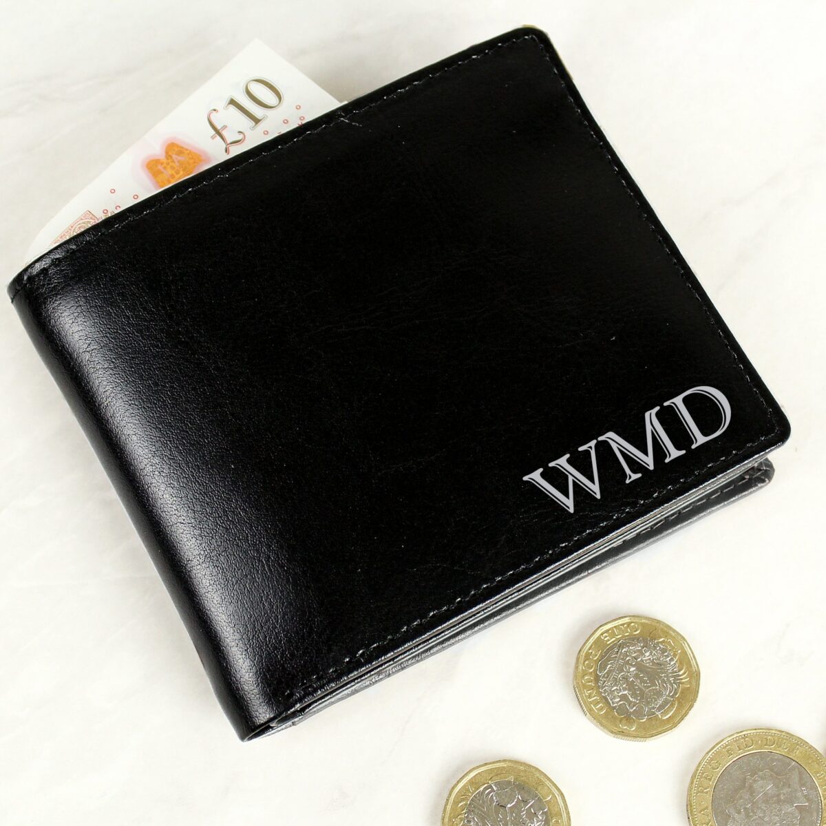 Personalised Initials Leather Wallet: 1 - Wallets & Money Clips By Gift Moments