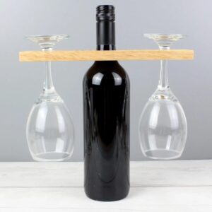 Personalised ’Initials’ Wine Glass & Bottle Holder: 2 - Barware By Gift Moments