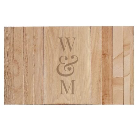 Personalised Initials Wooden Sofa Tray: 6 - Coasters By Gift Moments