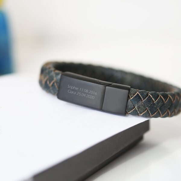 Personalised Iron Antique Style Bracelet: 2 - Large 22cm - Bracelets By Gift Moments