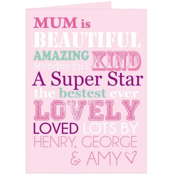 Personalised She Is... Card: 1 - Greeting Cards By Gift Moments