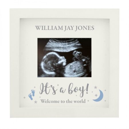 Personalised ’It’s A Boy’ Baby Scan Frame: 3 - Photo Frames By Gift Moments