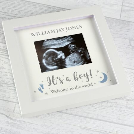 Personalised ’It’s A Boy’ Baby Scan Frame: 2 - Photo Frames By Gift Moments