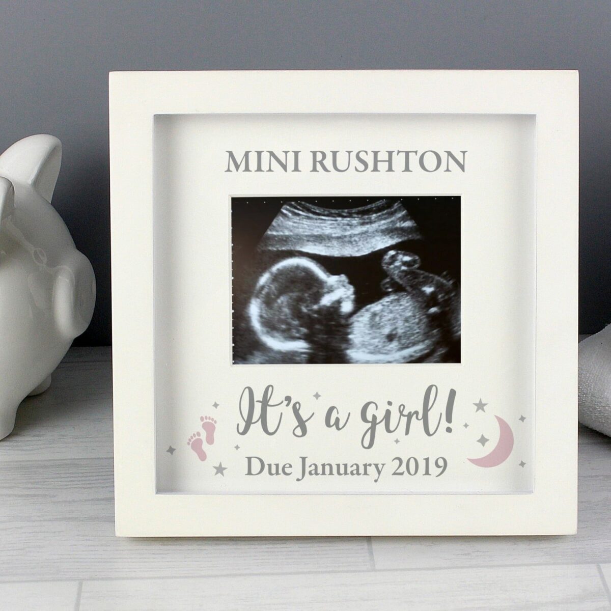 Personalised ’It’s A Girl’ Baby Scan Frame: 1 - Photo Frames By Gift Moments