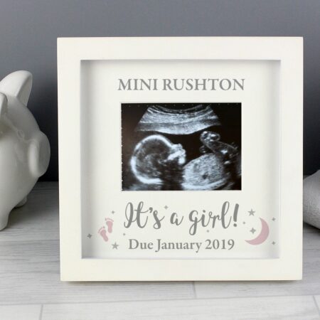 Personalised ’It’s A Girl’ Baby Scan Frame: 1 - Photo Frames By Gift Moments